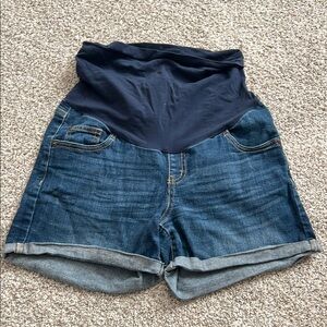 Indigo Blue Maternity Shorts
